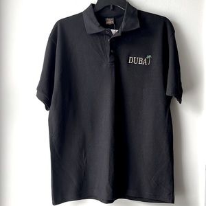 FAKIH COLLECTION || Black Short Sleeve Polo Shirt. Sz. XXL